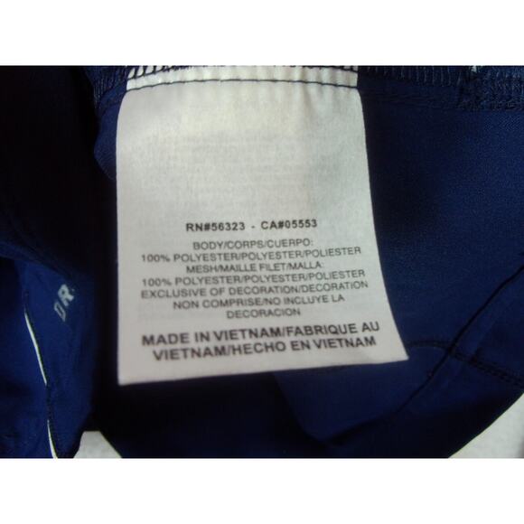 Nike Dri Fit Men's L Blue Polyester Full Zip Basic Activewear Jacket Solid - Picture 4 of 10